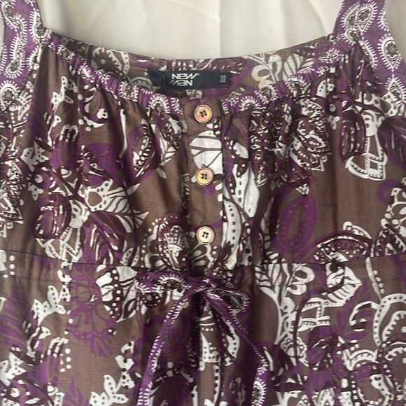 Great cotton sundress. Beautiful print. NWT so pretty! - Picture 3 of 7